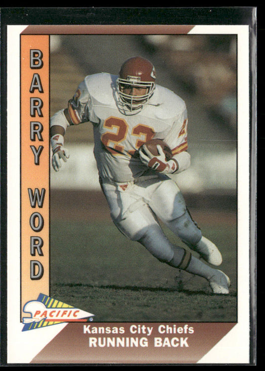 Barry Word 1991 Pacific #223 Kansas City Chiefs