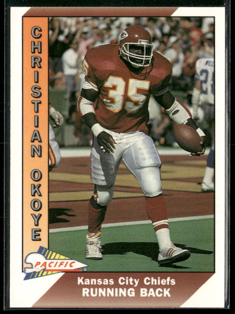 Christian Okoye 1991 Pacific #214 Kansas City Chiefs