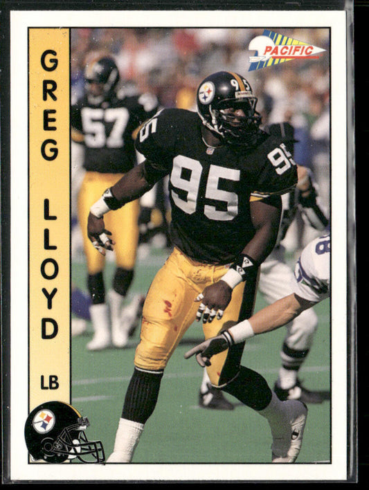 Greg Lloyd 1992 Pacific #583 Pittsburgh Steelers