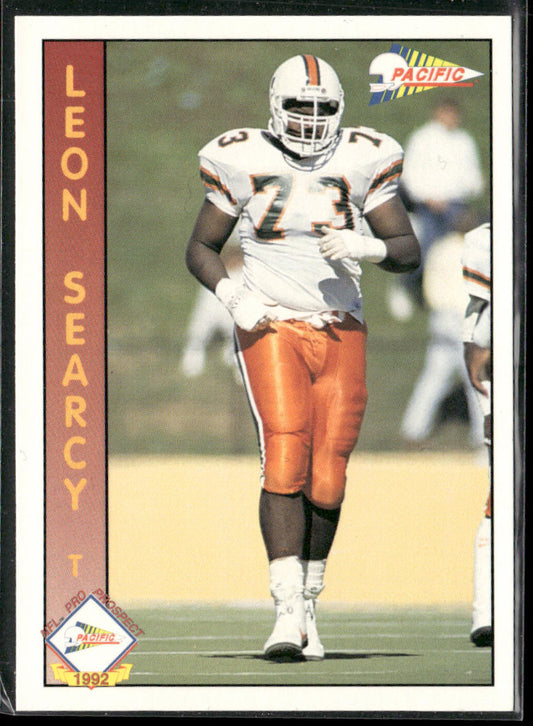 Leon Searcy 1992 Pacific #657 RC Miami Hurricanes