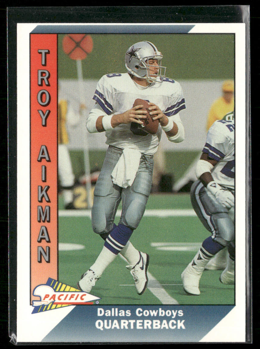 Troy Aikman 1991 Pacific #93 Dallas Cowboys