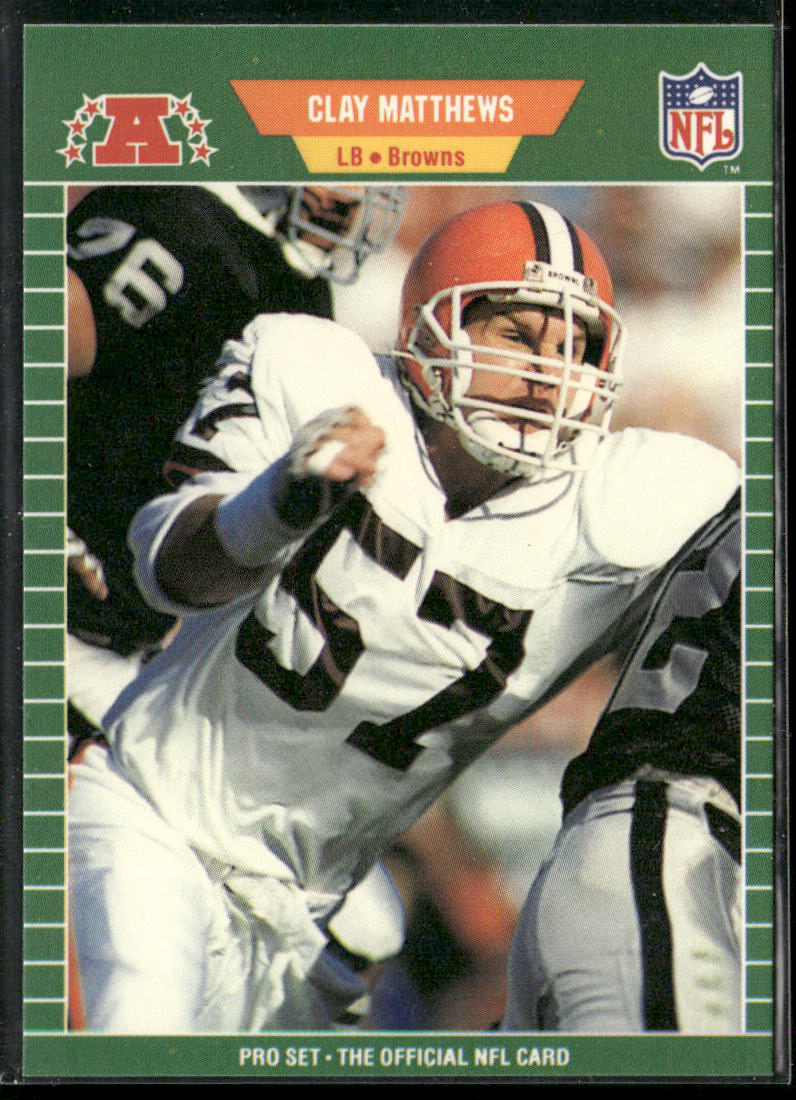 Clay Matthews 1989 Pro Set #80 Cleveland Browns