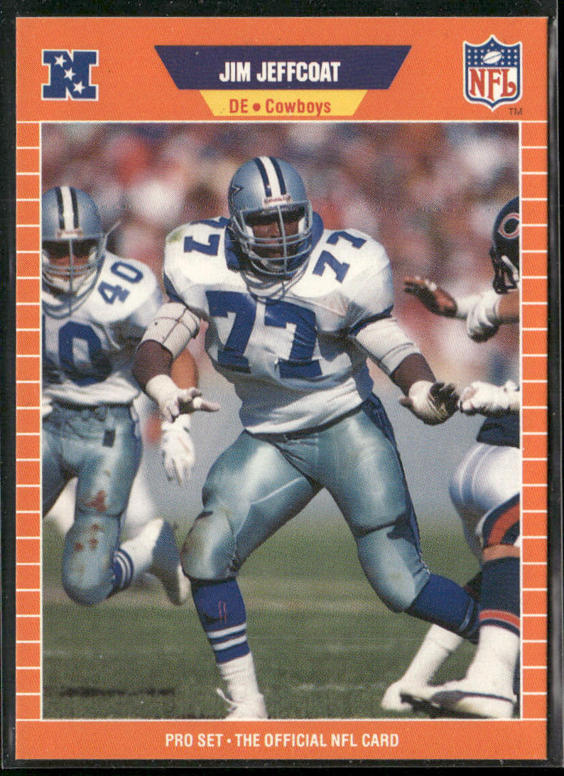 Jim Jeffcoat 1989 Pro Set #90 Dallas Cowboys