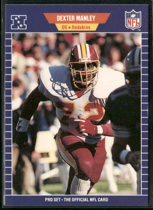 Dexter Manley 1989 Pro Set #430 Washington Redskins