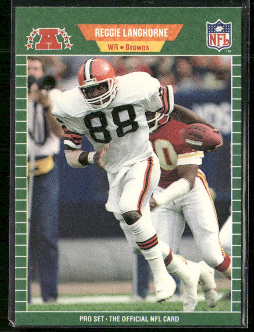 Reggie Langhorne 1989 Pro Set #78 RC Cleveland Browns