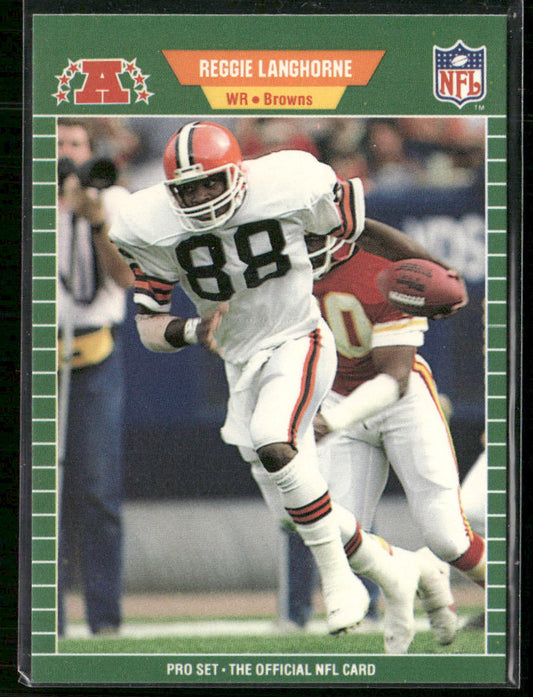 Reggie Langhorne 1989 Pro Set #78 RC Cleveland Browns