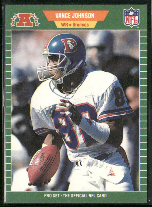 Vance Johnson 1989 Pro Set #105 Denver Broncos