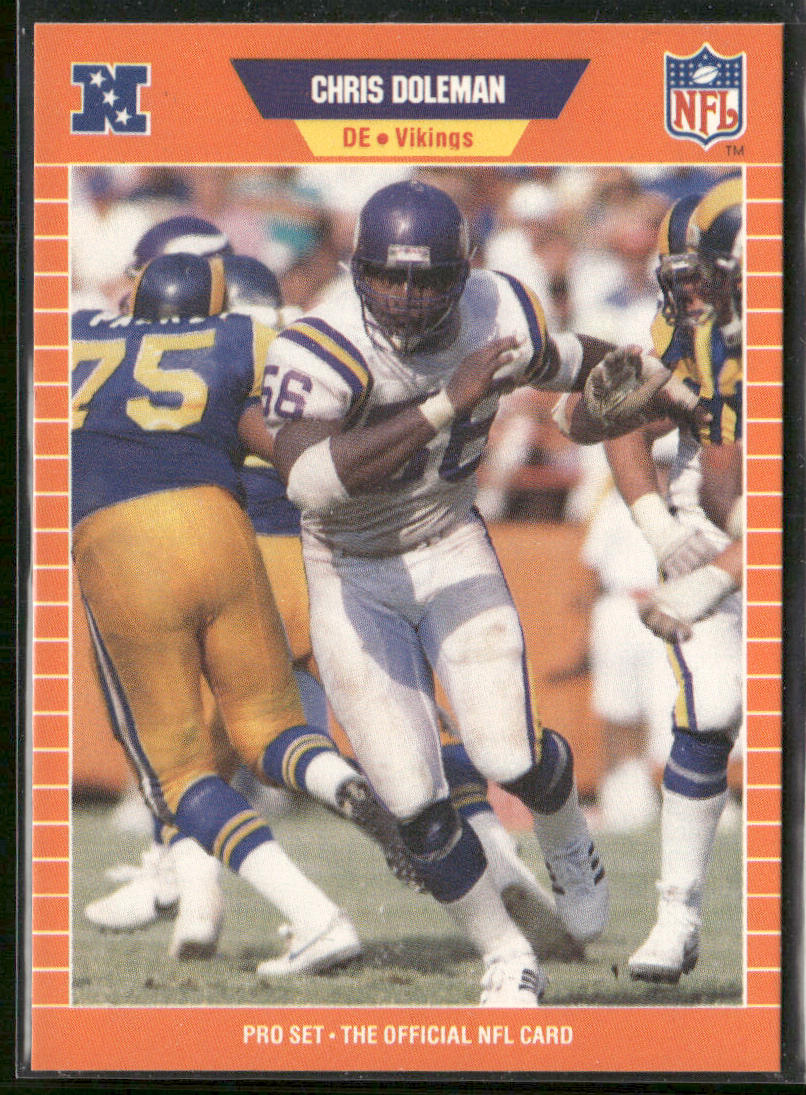 Chris Doleman 1989 Pro Set #229 Minnesota Vikings