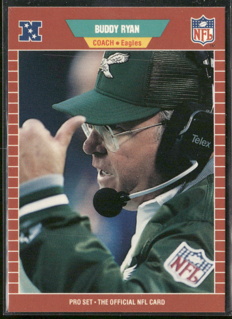 Buddy Ryan 1989 Pro Set #327 Philadelphia Eagles