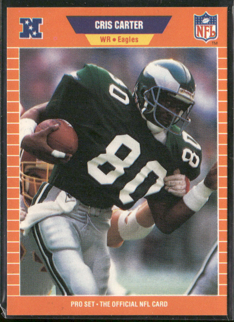 Cris Carter 1989 Pro Set #314 RC Philadelphia Eagles