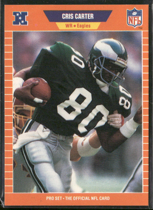 Cris Carter 1989 Pro Set #314 RC Philadelphia Eagles