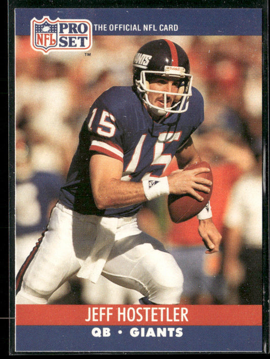 Jeff Hostetler 1990 Pro Set #596 RC New York Giants