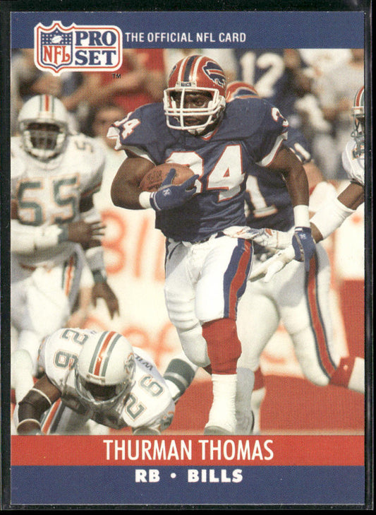 Thurman Thomas 1990 Pro Set #444 Buffalo Bills