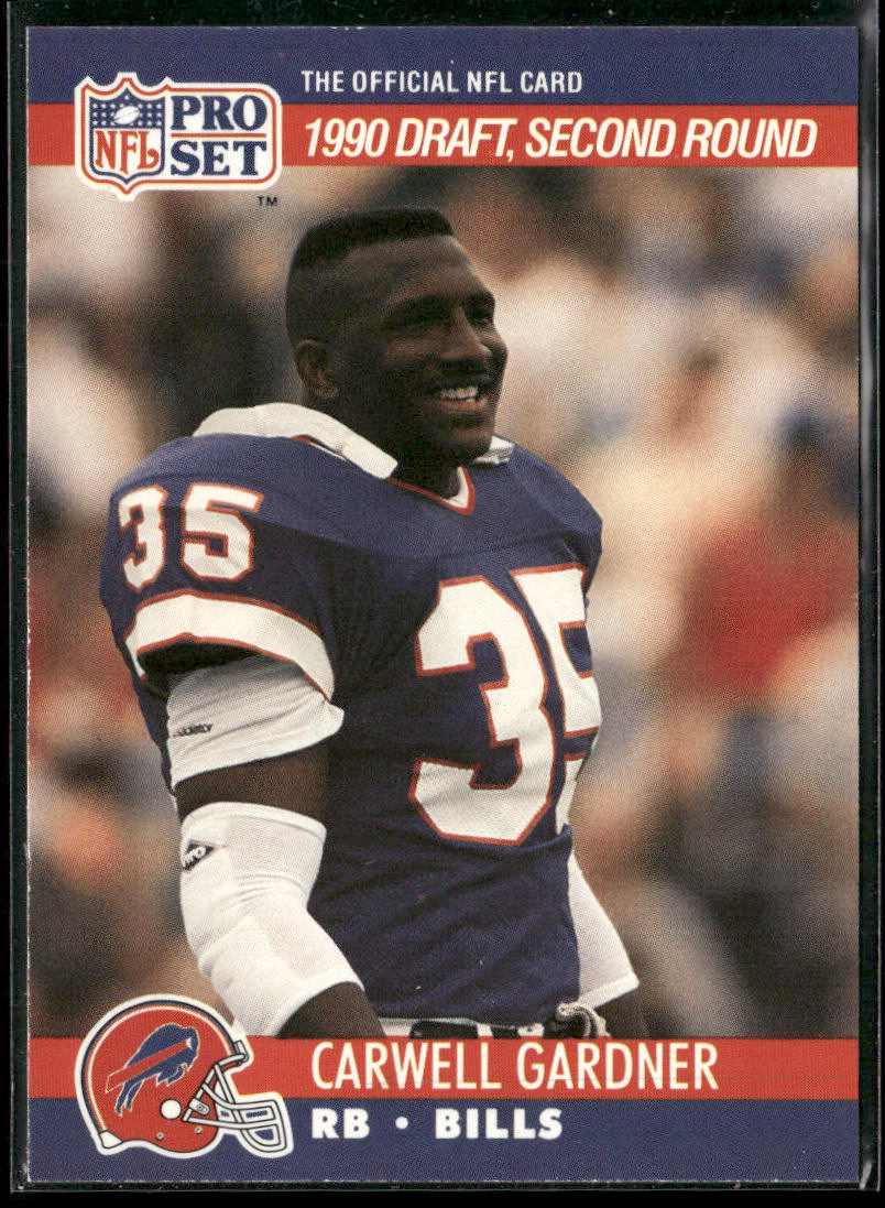 Carwell Gardner 1990 Pro Set #711 RC Buffalo Bills