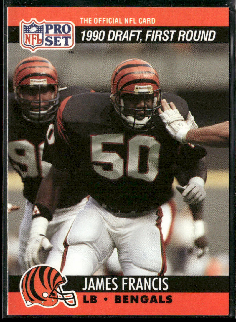 James Francis 1990 Pro Set #680 RC Cincinnati Bengals