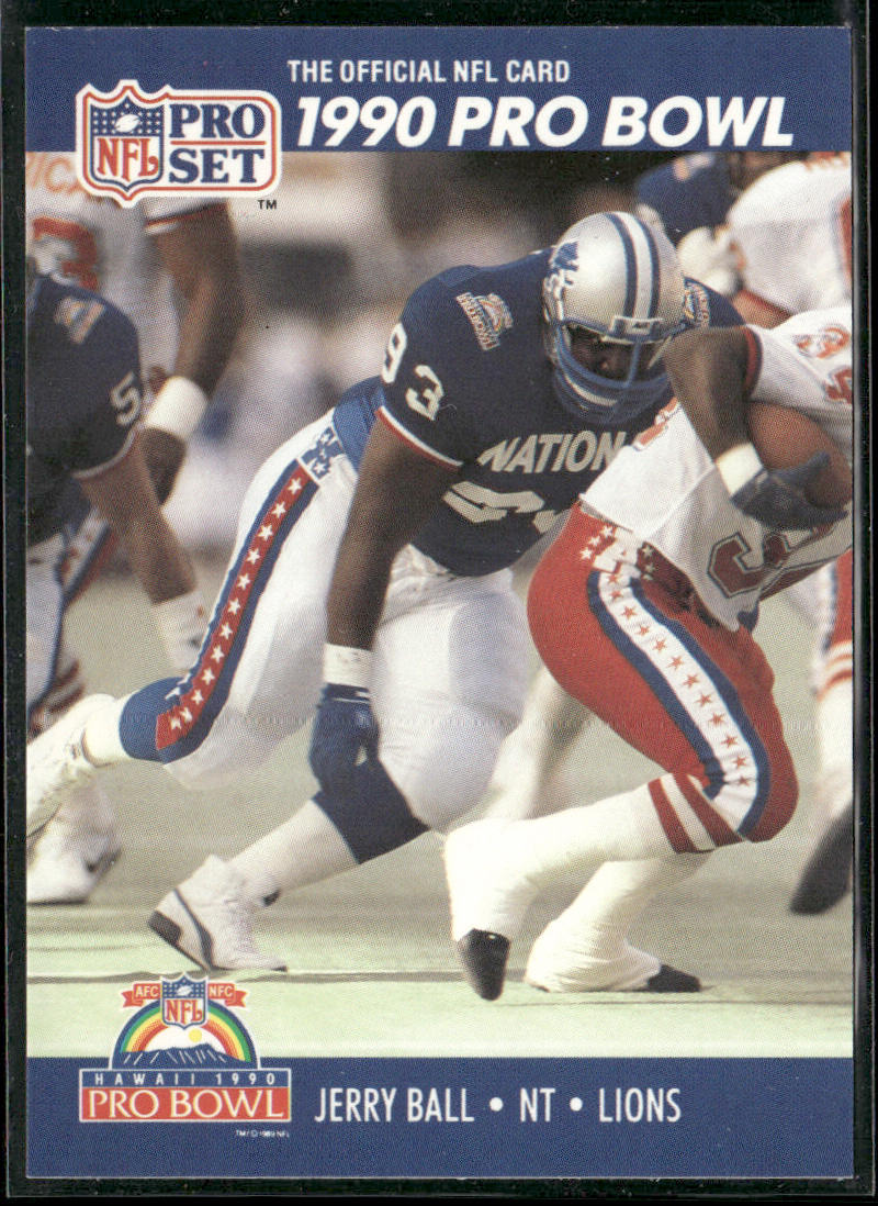 Jerry Ball 1990 Pro Set #381 Detroit Lions