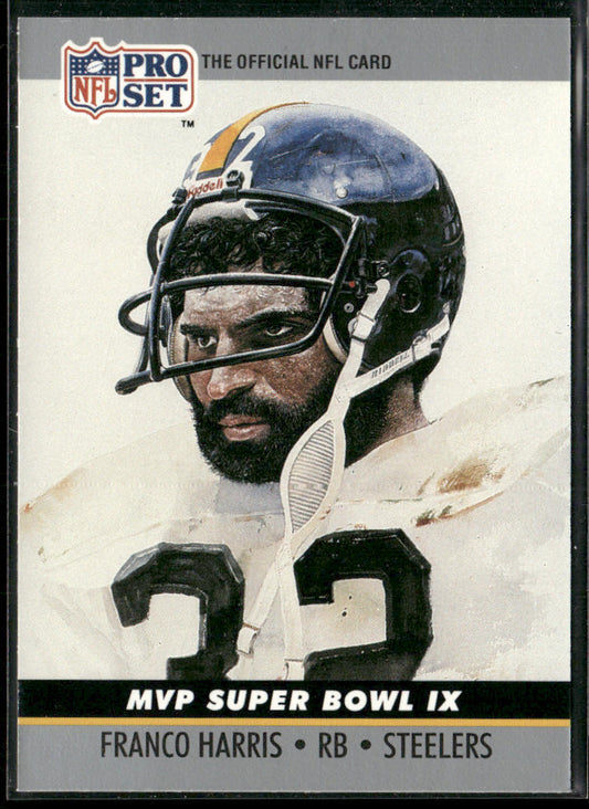 Franco Harris 1990 Pro Set Super Bowl MVP Collectibles #9 Pittsburgh Steelers