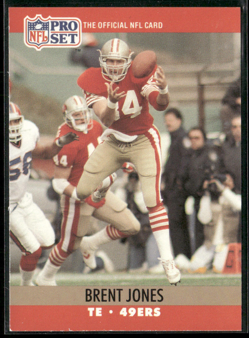 Brent Jones 1990 Pro Set #639 RC San Francisco 49ers