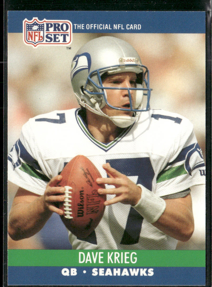 Dave Krieg 1990 Pro Set #648 Seattle Seahawks