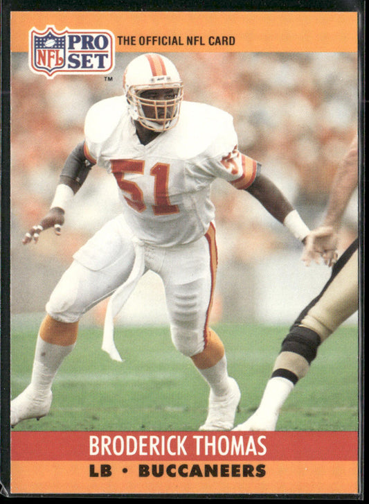 Broderick Thomas 1990 Pro Set #659 Tampa Bay Buccaneers