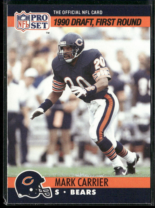 Mark Carrier 1990 Pro Set #674 RC Chicago Bears