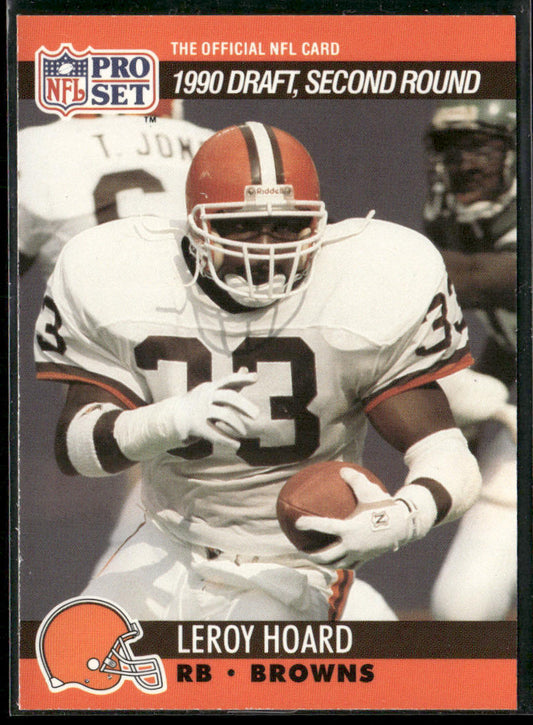 Leroy Hoard 1990 Pro Set #714 RC Cleveland Browns