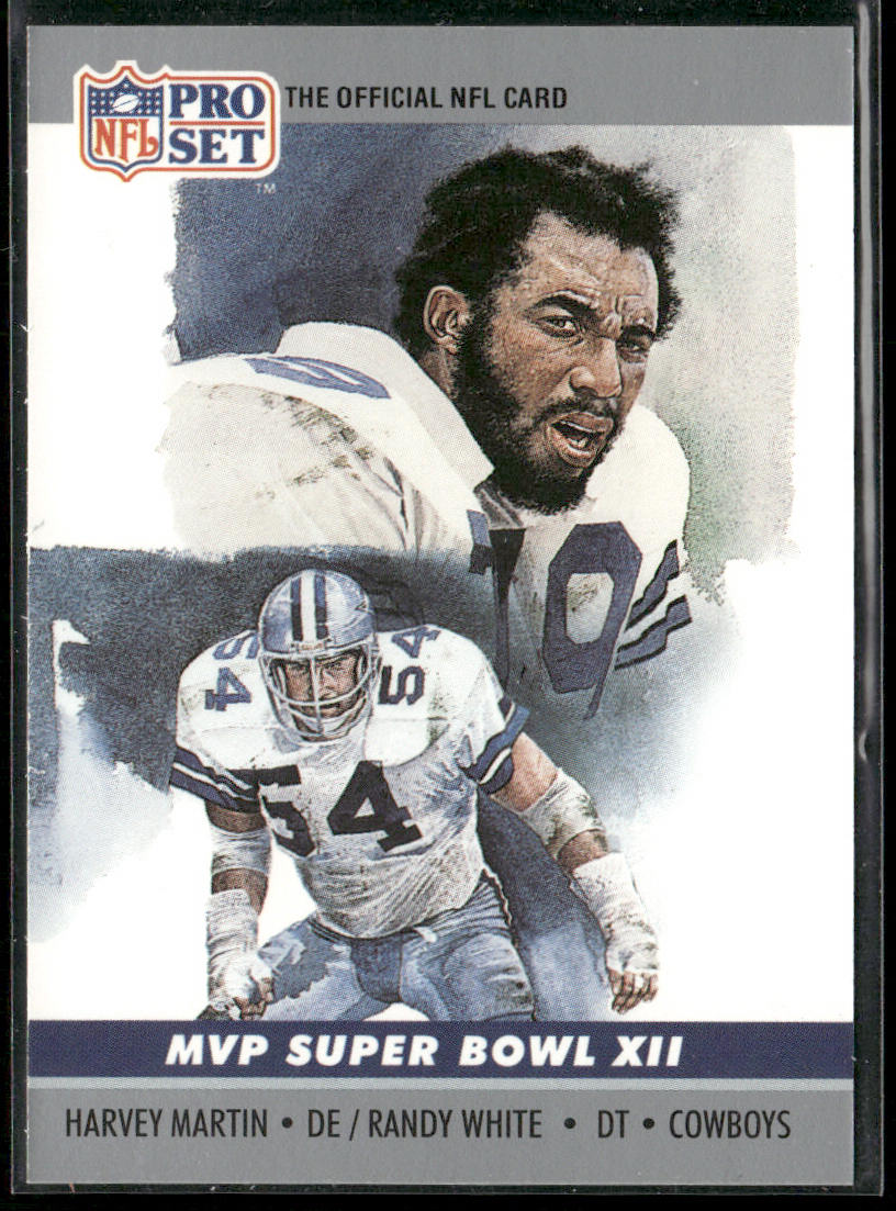 Harvey Martin / Randy White SBXII 1990 Pro Set Super Bowl MVP Collectibles #12
