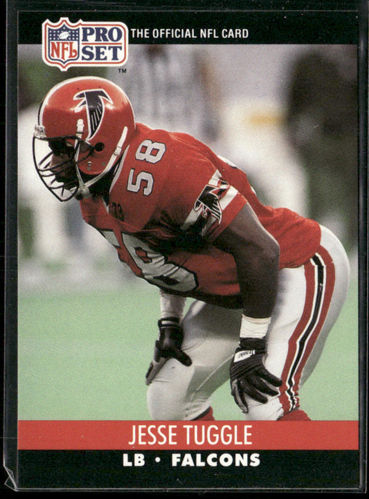 Jessie Tuggle 1990 Pro Set #432 RC Atlanta Falcons