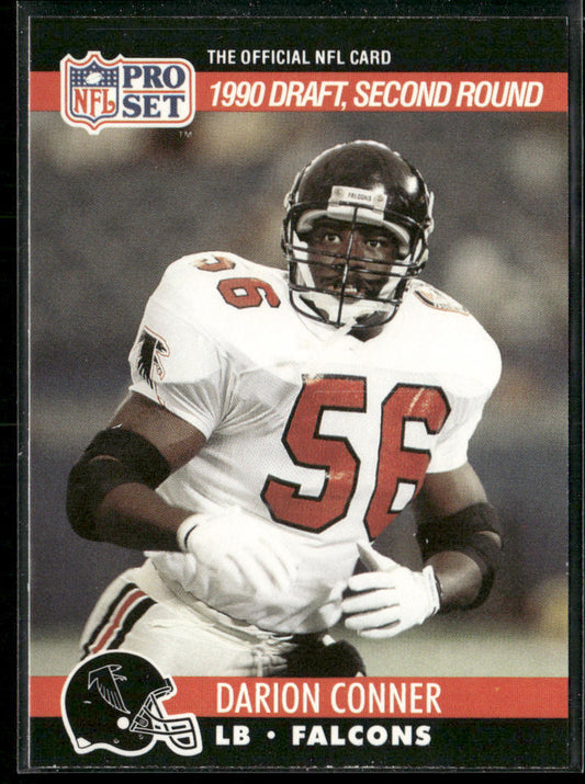 Darion Conner 1990 Pro Set #696 RC Atlanta Falcons