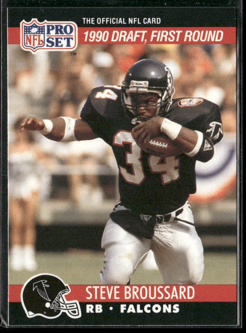 Steve Broussard 1990 Pro Set #688 RC Atlanta Falcons