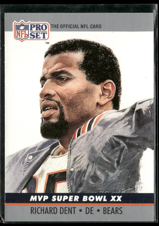 Richard Dent 1990 Pro Set Super Bowl MVP Collectibles #20 Chicago Bears