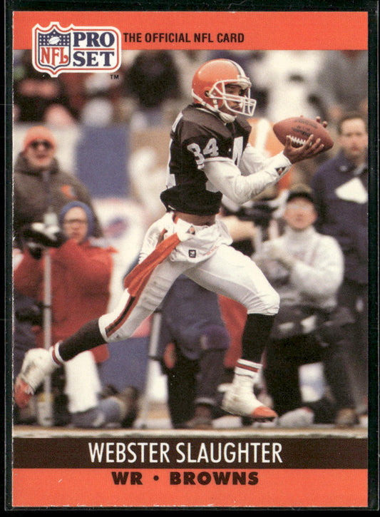 Webster Slaughter 1990 Pro Set #477 Cleveland Browns