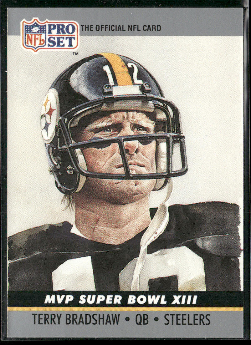Terry Bradshaw 1990 Pro Set Super Bowl MVP Collectibles #13 Pittsburgh Steelers