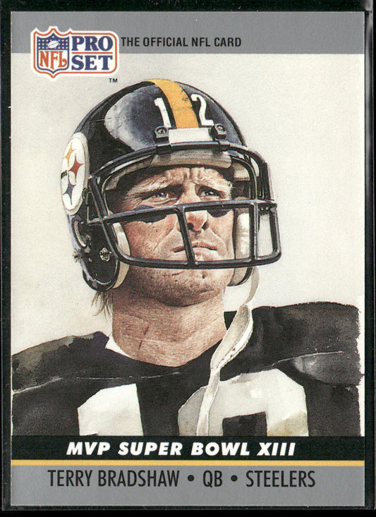 Terry Bradshaw 1990 Pro Set Super Bowl MVP Collectibles #13 Pittsburgh Steelers