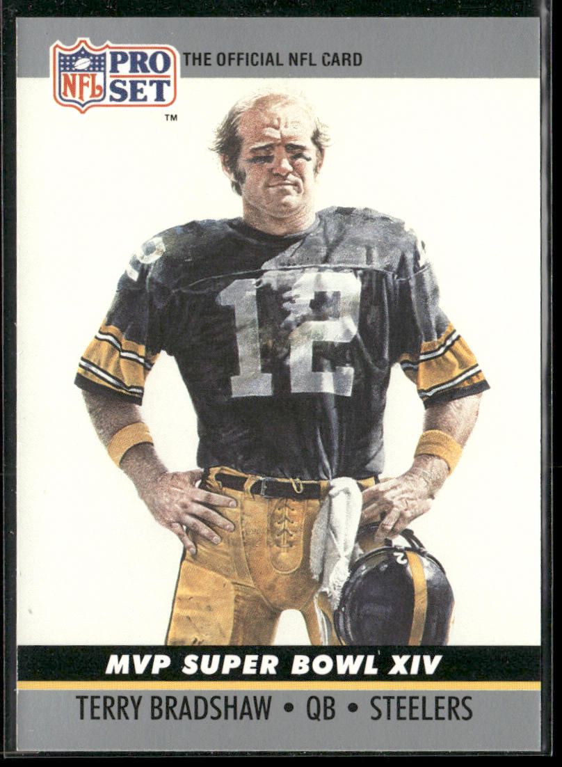 Terry Bradshaw 1990 Pro Set Super Bowl MVP Collectibles #14 Pittsburgh Steelers