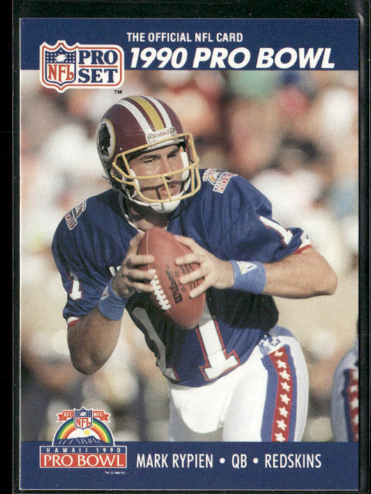 Mark Rypien 1990 Pro Set #412 Washington Redskins