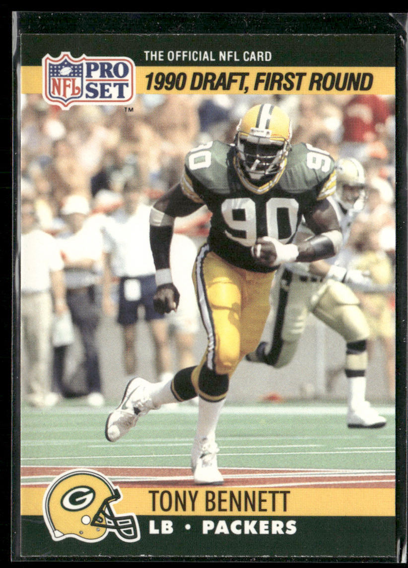 Tony Bennett 1990 Pro Set #686 RC Green Bay Packers