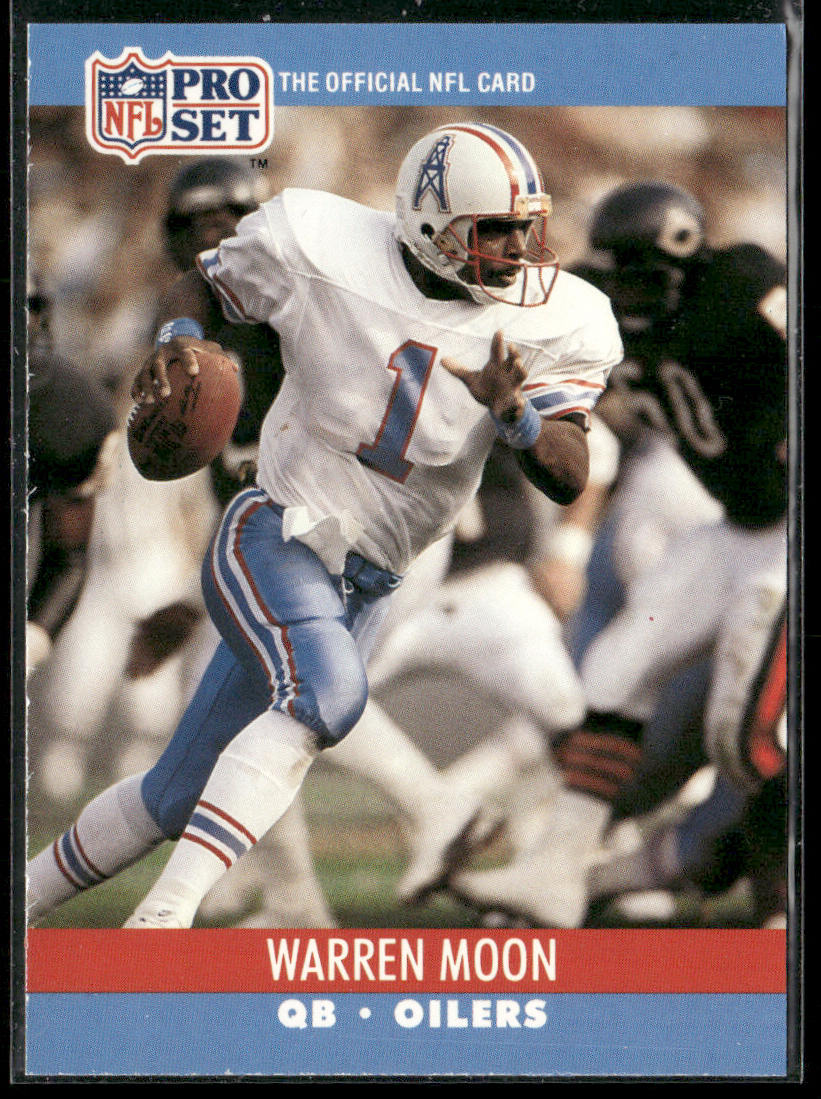 Warren Moon 1990 Pro Set #517 Houston Oilers