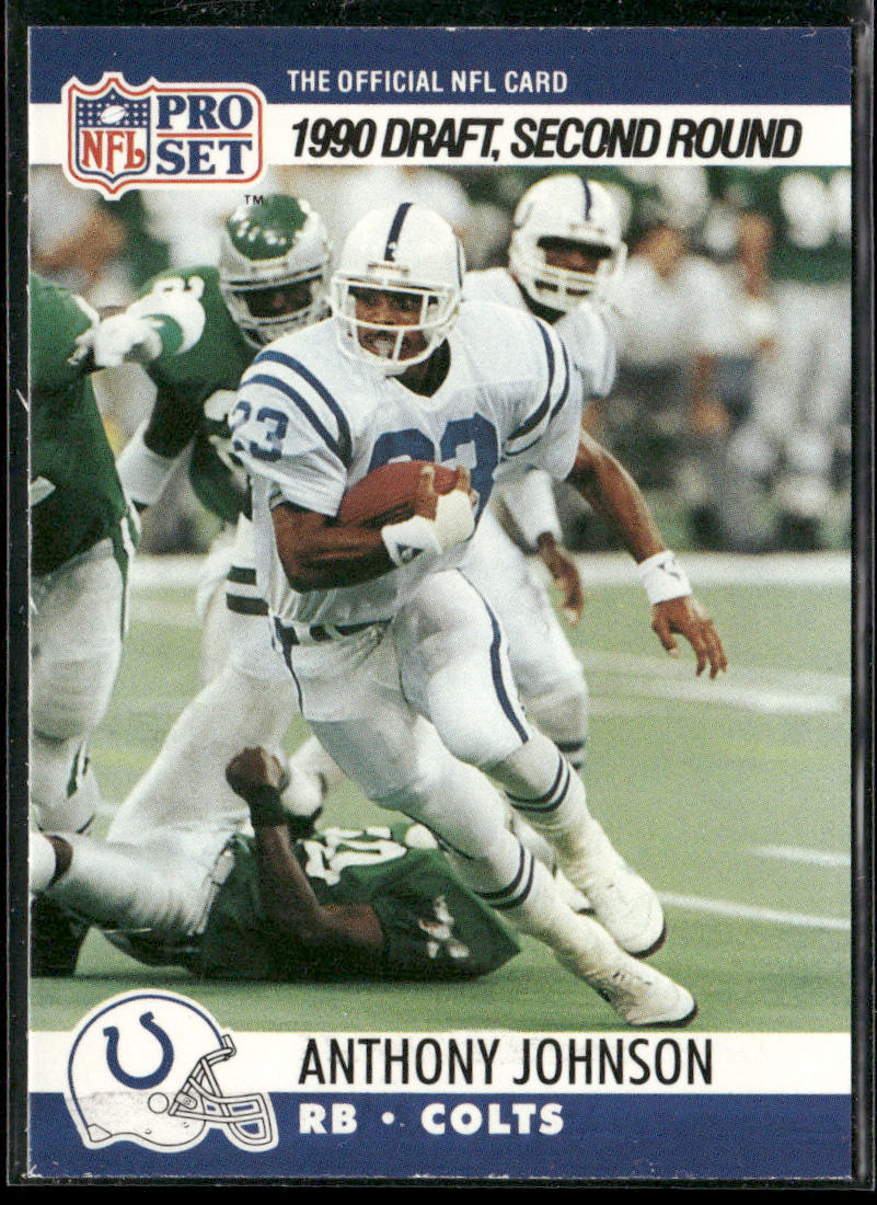 Anthony Johnson 1990 Pro Set #705 RC Indianapolis Colts
