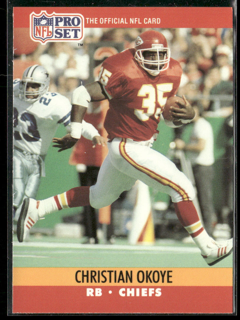 Christian Okoye 1990 Pro Set #532 Kansas City Chiefs
