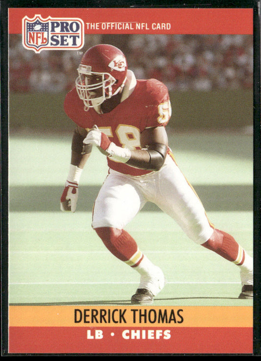 Derrick Thomas 1990 Pro Set #536 Kansas City Chiefs