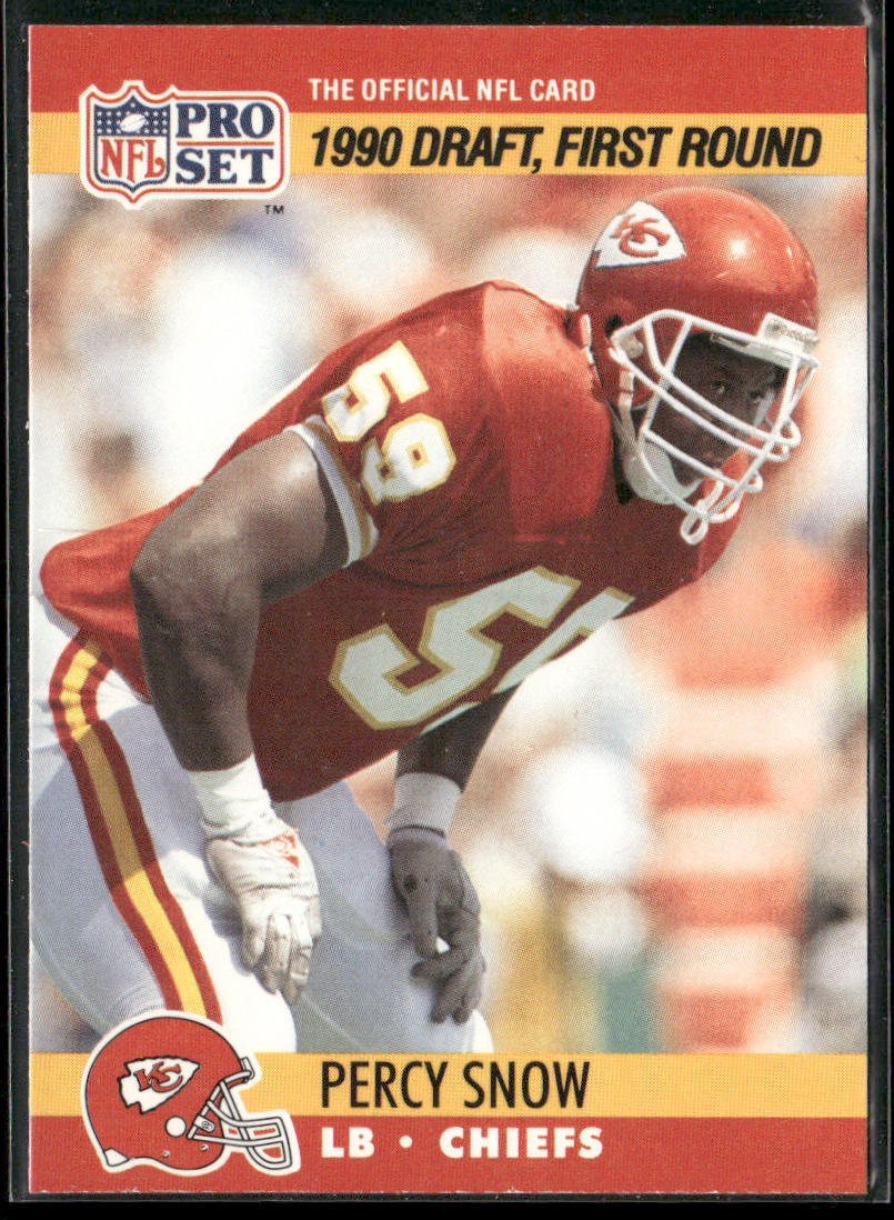 Percy Snow 1990 Pro Set #681 Kansas City Chiefs