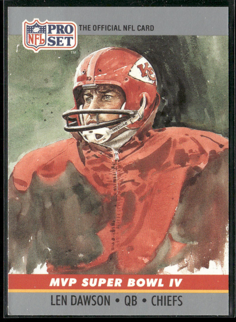 Len Dawson 1990 Pro Set Super Bowl MVP Collectibles #4 Kansas City Chiefs
