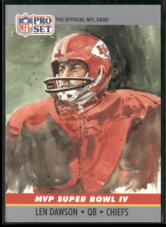 Len Dawson 1990 Pro Set Super Bowl MVP Collectibles #4 Kansas City Chiefs