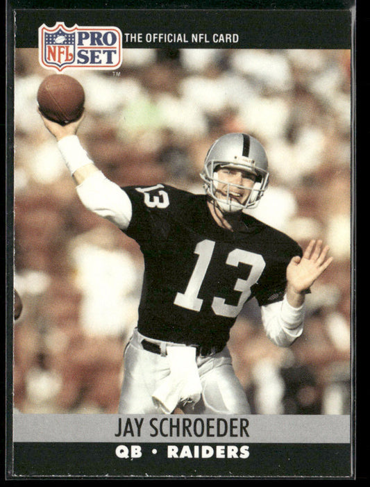 Jay Schroeder 1990 Pro Set #548 Los Angeles Raiders