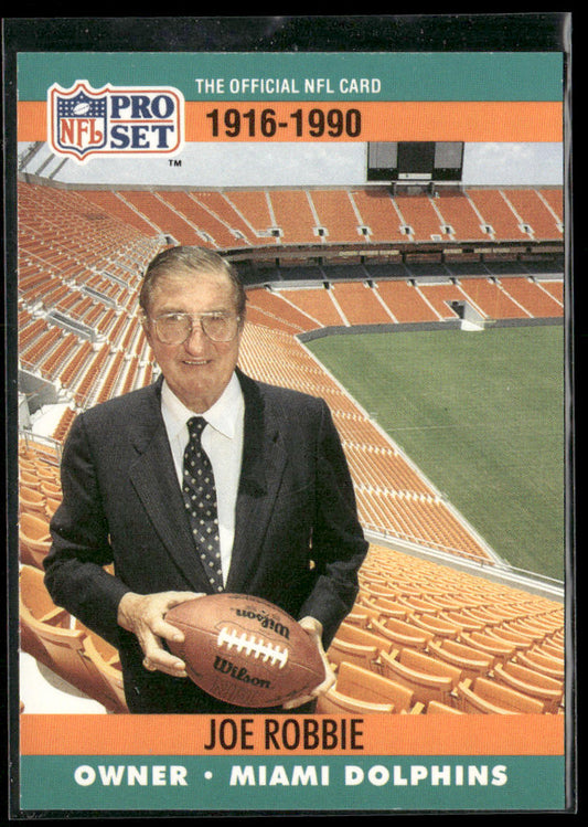 Joe Robbie 1990 Pro Set Commemorative Collectibles #3 Miami Dolphins