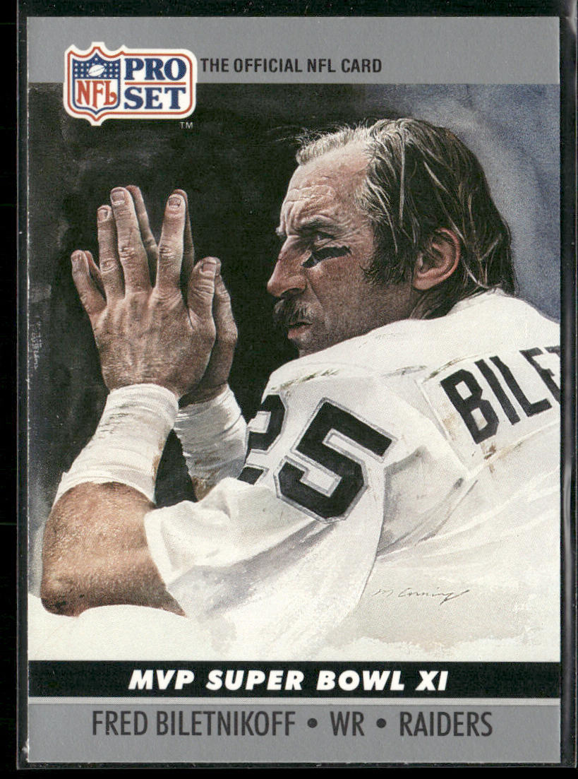Fred Biletnikoff 1990 Pro Set Super Bowl MVP Collectibles #11 Oakland Raiders