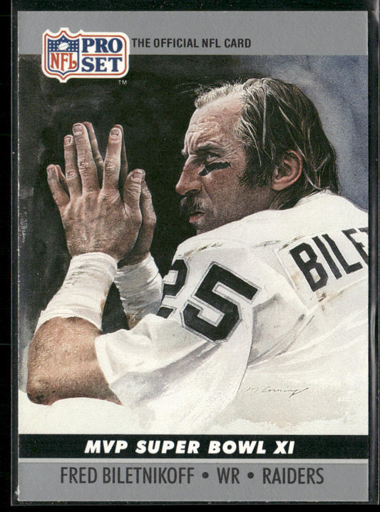 Fred Biletnikoff 1990 Pro Set Super Bowl MVP Collectibles #11 Oakland Raiders