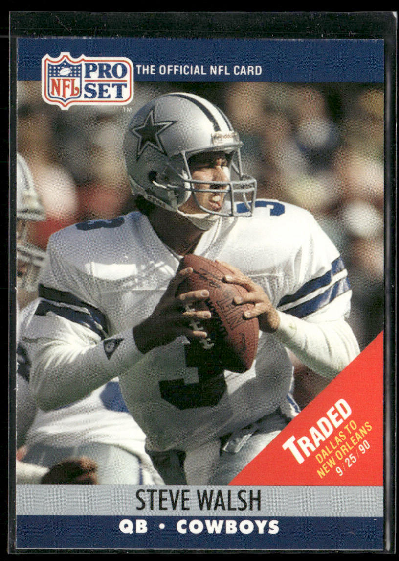 Steve Walsh 1990 Pro Set #484 New Orleans Saints