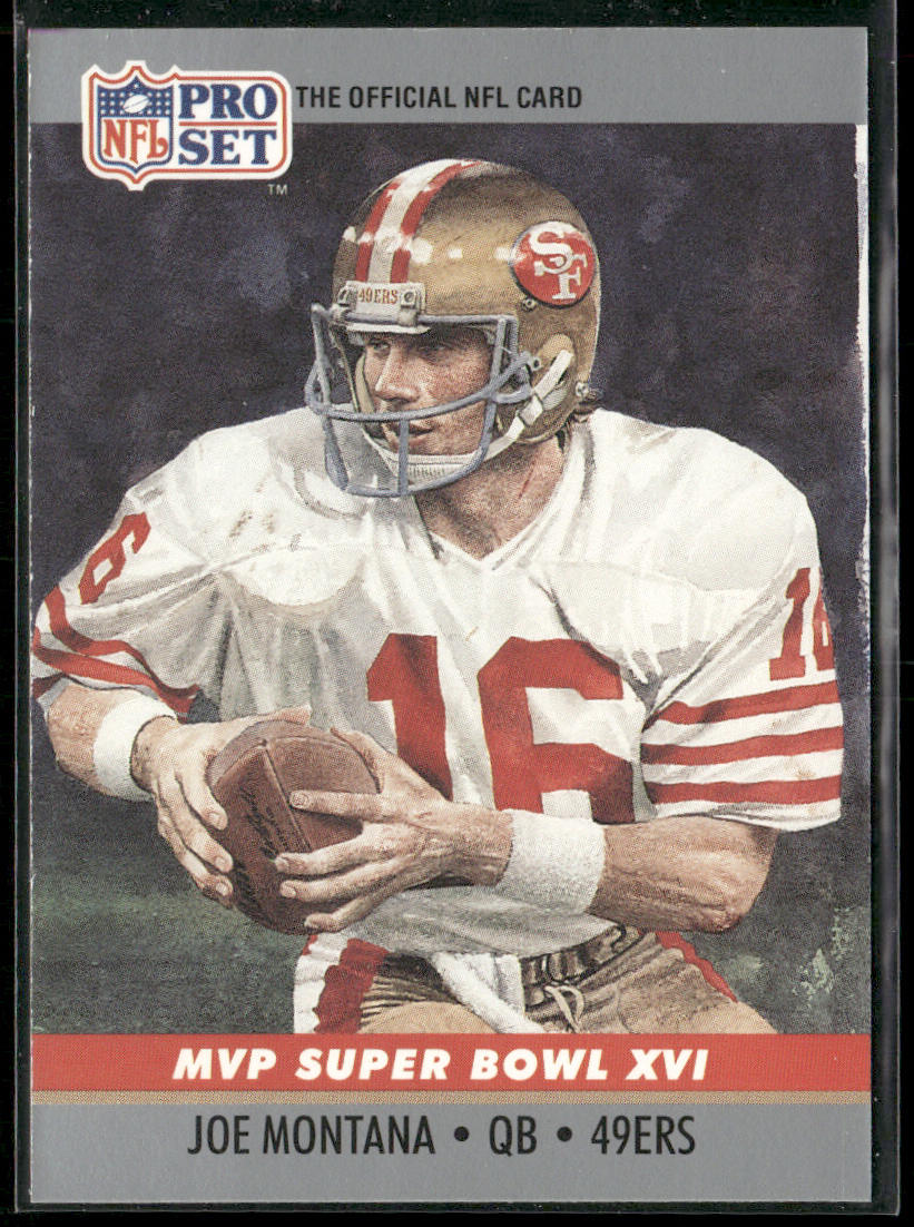 Joe Montana 1990 Pro Set Super Bowl MVP Collectibles #16 San Francisco 49ers